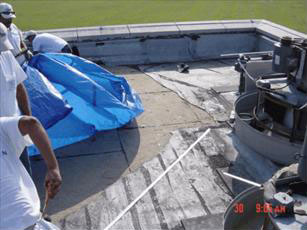 photo of temporary repairs