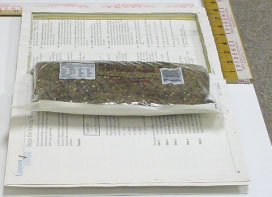 Hardcover Textbook with One-Half Pound of Marijuana