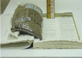 Hardcover Textbook with One-Half Pound of Marijuana