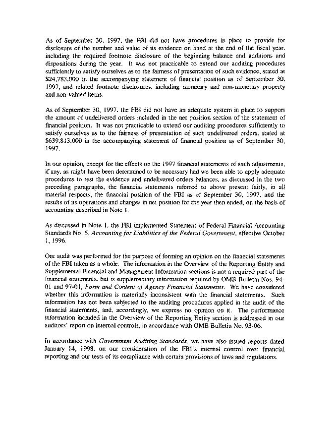 Independent Auditors' Report on Financial Statements (continued)