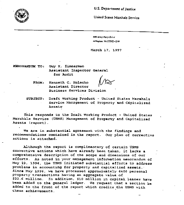 USMS Response