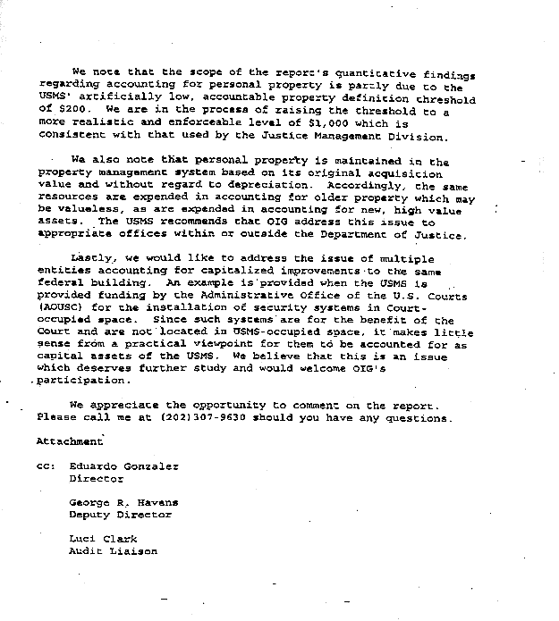 USMS Response