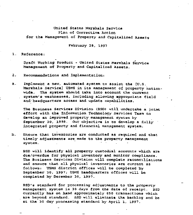 USMS Response
