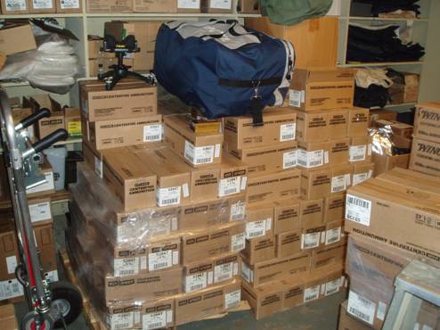 Photo of ATF storage of ammunition