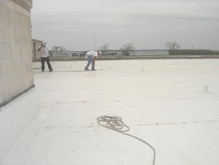 photo of completed roof repairs