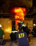 Photo of ATF training burns