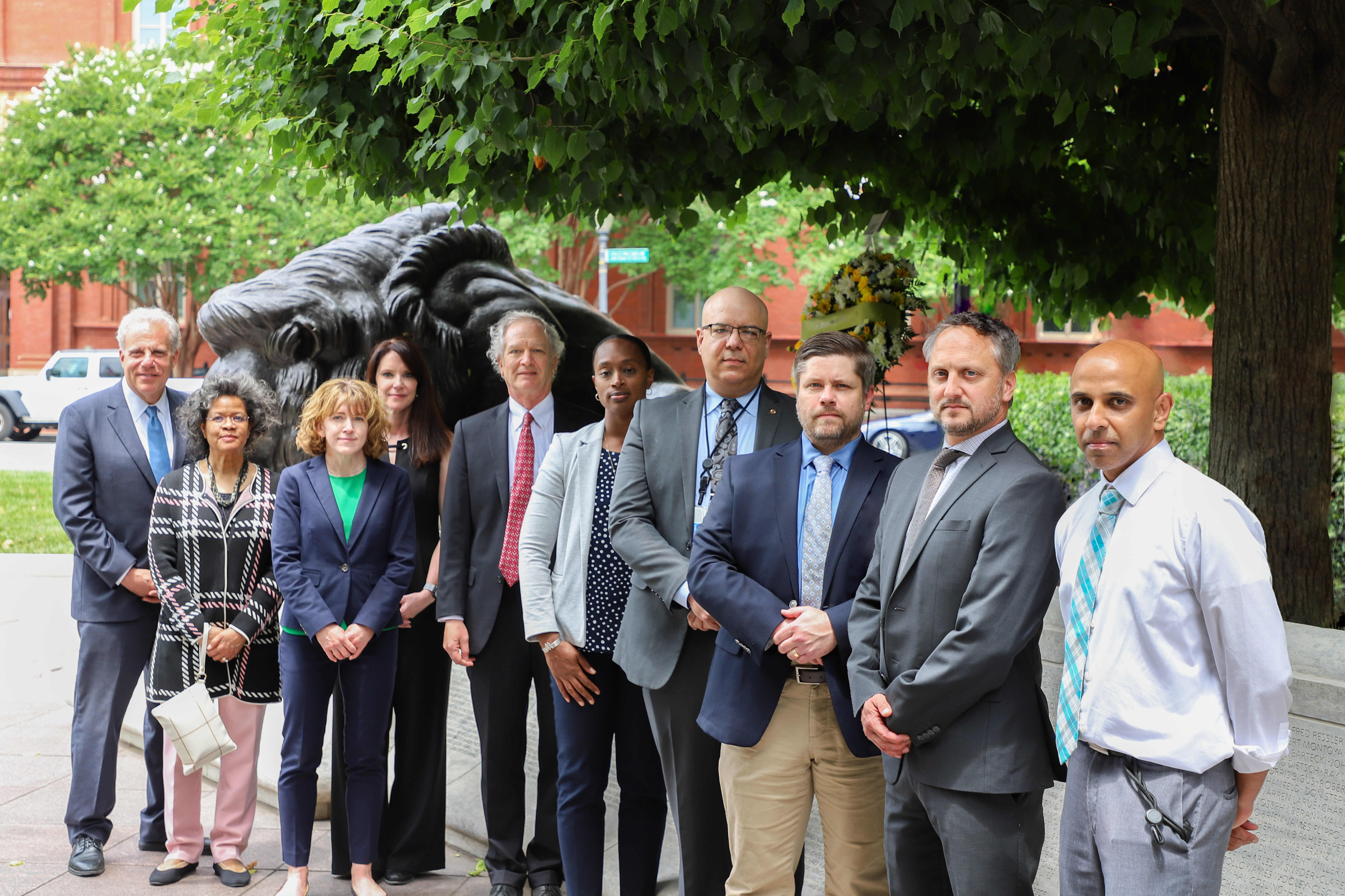 Group at Sentner memorial