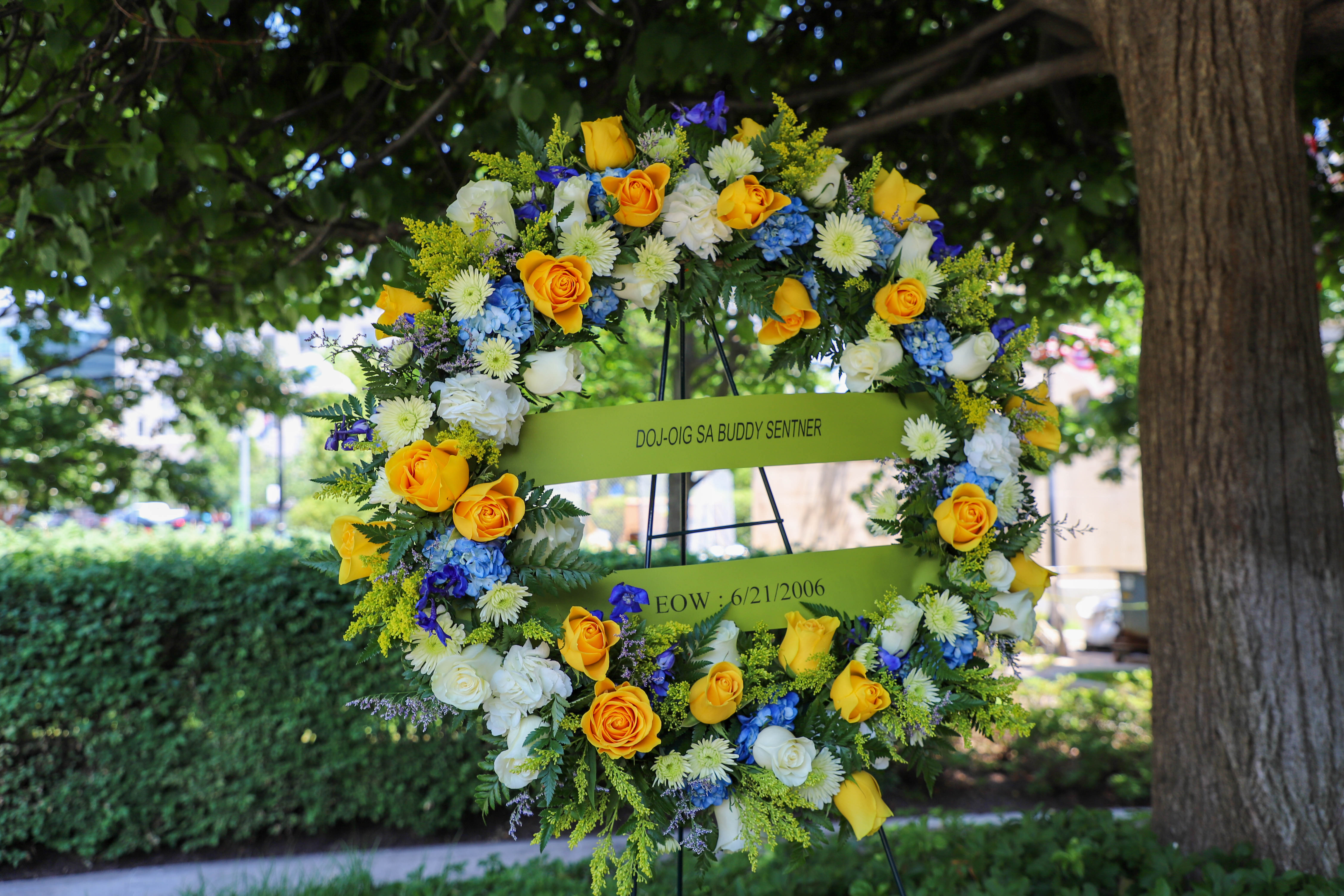 Sentner memorial wreath
