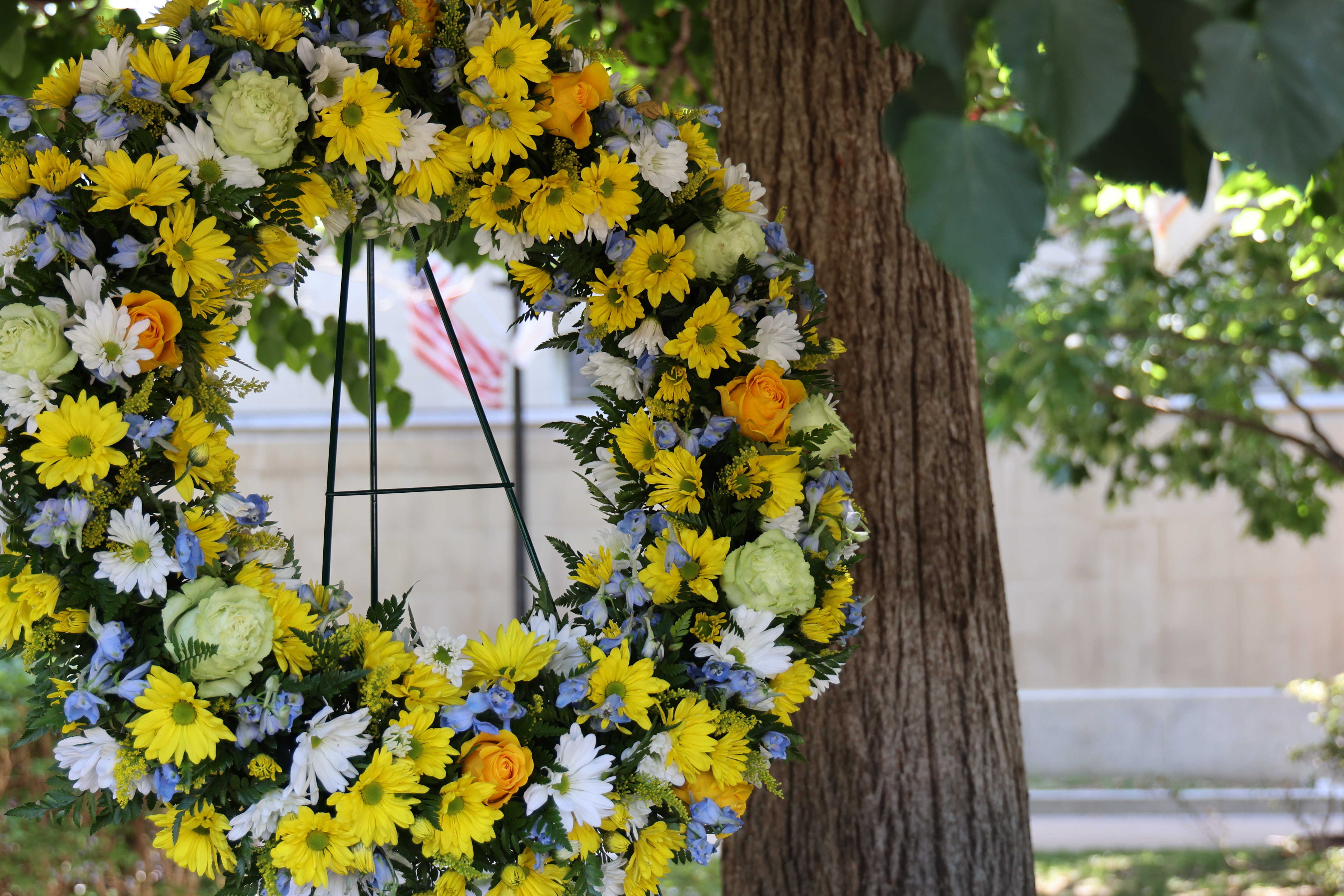 Wreath at the National Law Enforcement Memorial in Washington, D.C. June 2024