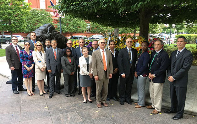 Group photo at National Law Enforcement Officers Memorial 2017