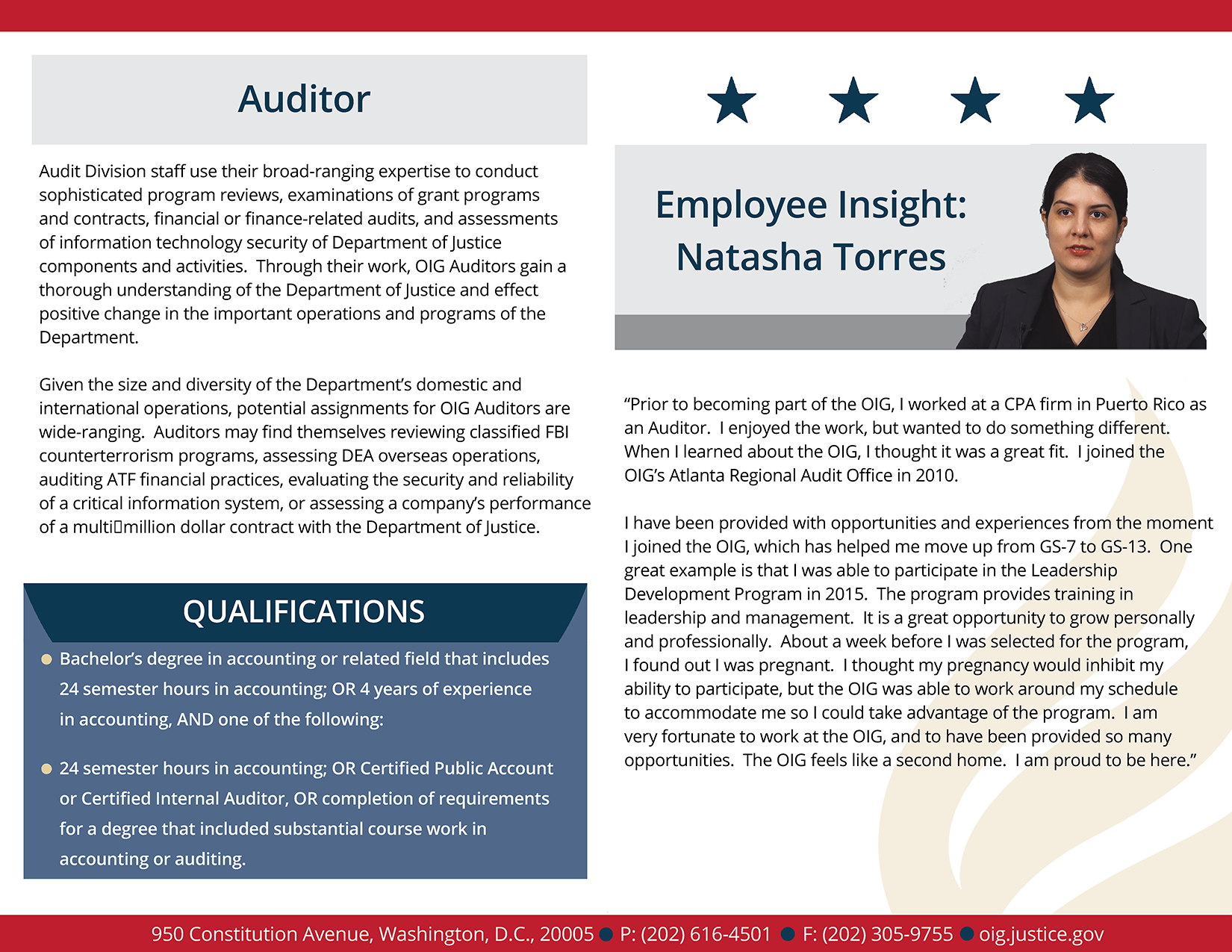 Learn more about the auditor employee experience