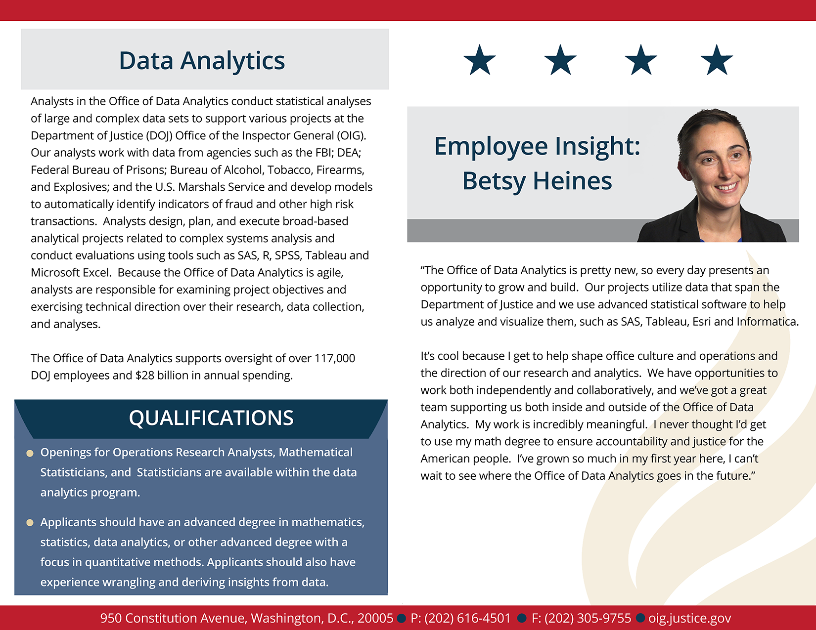 Learn more about the data analyst employee experience