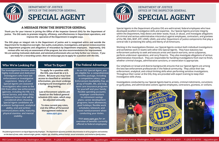 Learn more about being a special agent