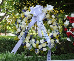 Sentner memorial wreath