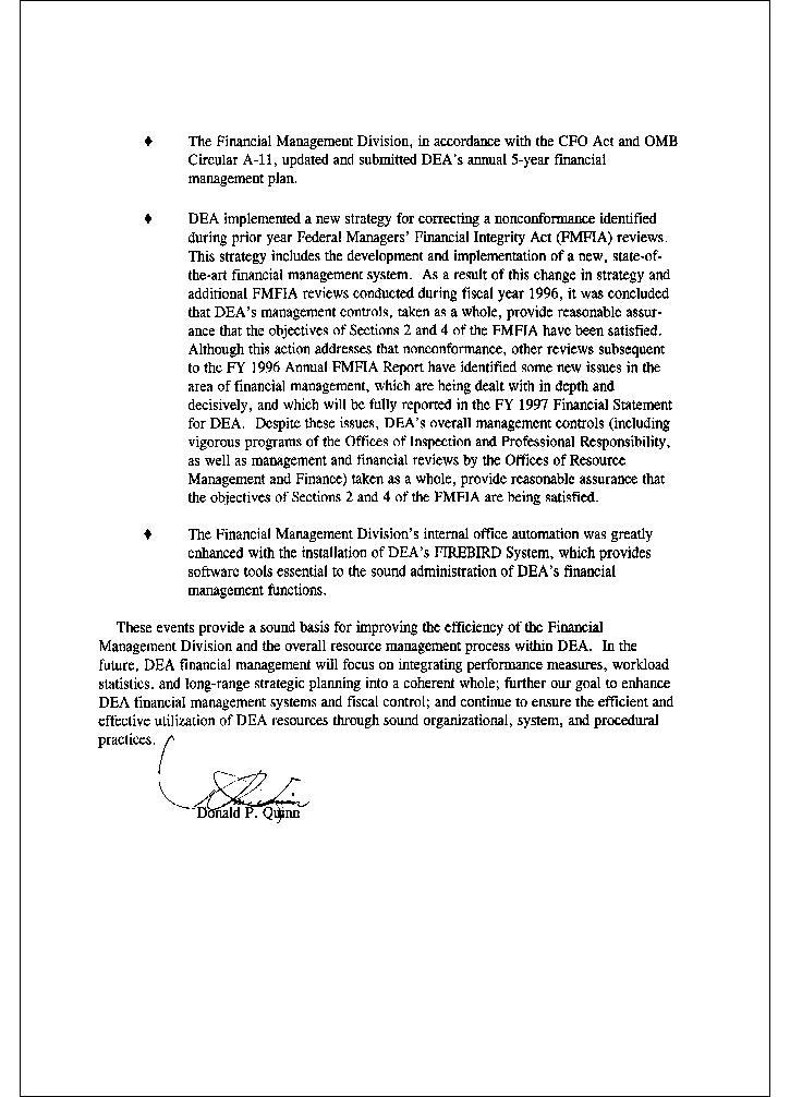 Message from the Chief Financial Officer