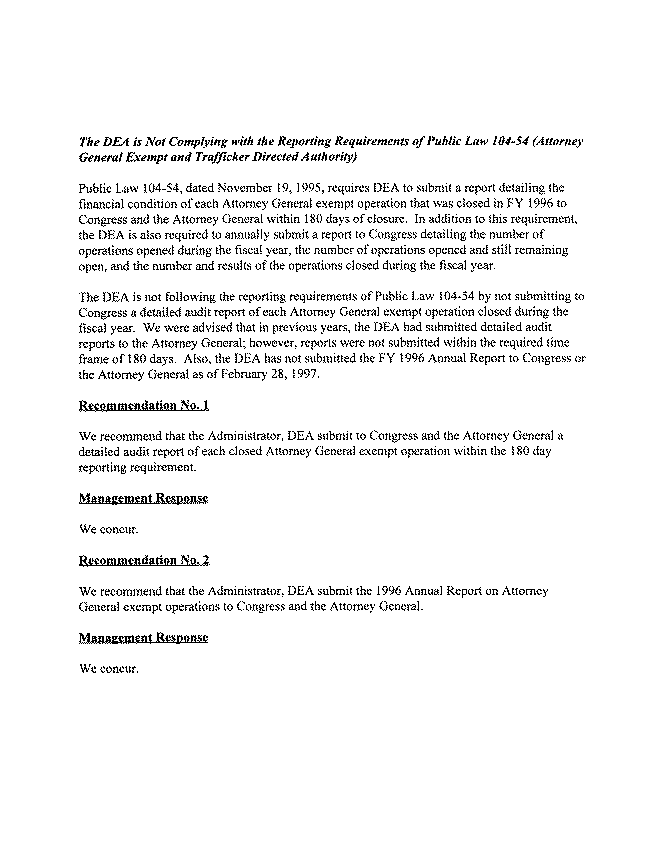 Independent Auditor's Report on Compliance with Laws and Regulations