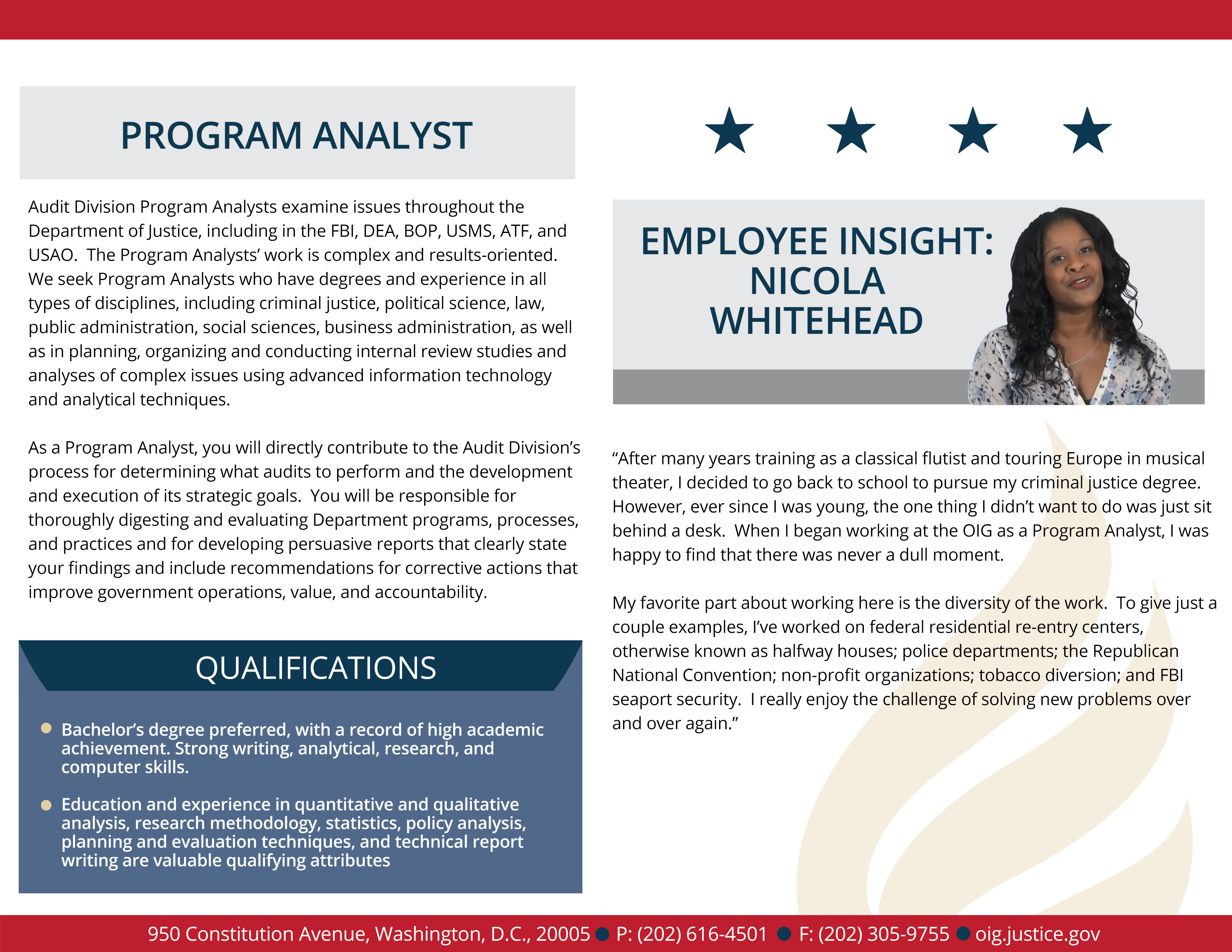 Learn more about the analysts employee experience