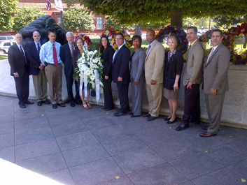 Group at Sentner memorial