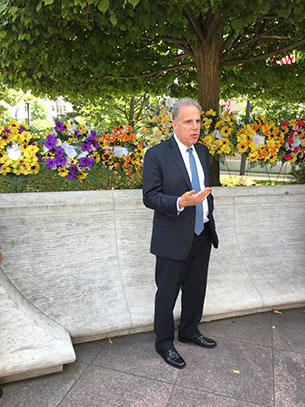 IG Horowitz at Sentner memorial